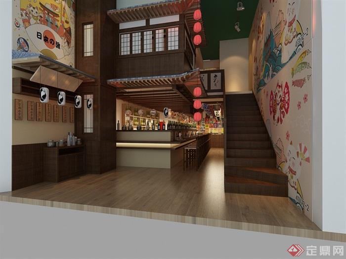 日式餐厅完整详细设计jpg效果图