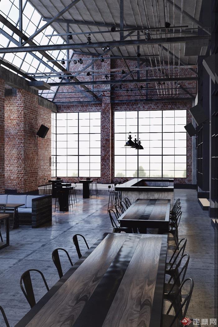 详细的完整啤酒工厂餐饮空间设计jpg效果图