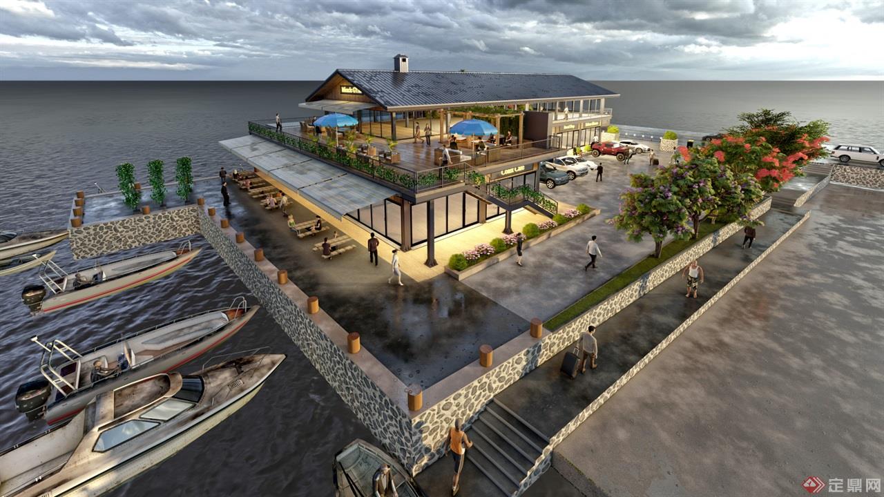 海島咖啡廳景觀建筑方案 (5)