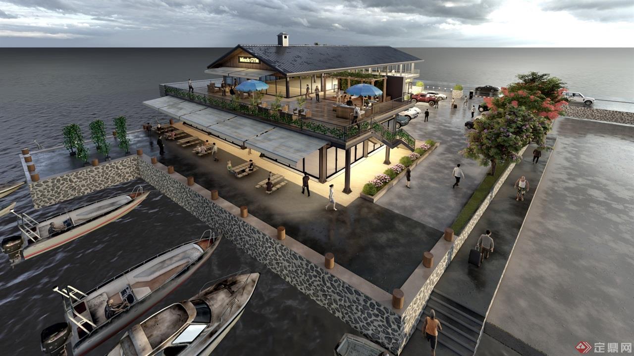 海岛咖啡厅景观建筑方案 (8)