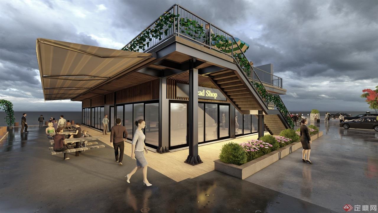 海岛咖啡厅景观建筑方案 (9)