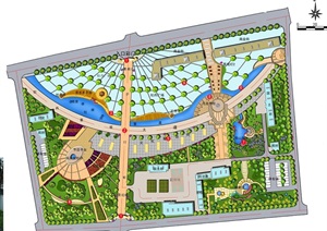 九运街牡丹园规划设计平面图