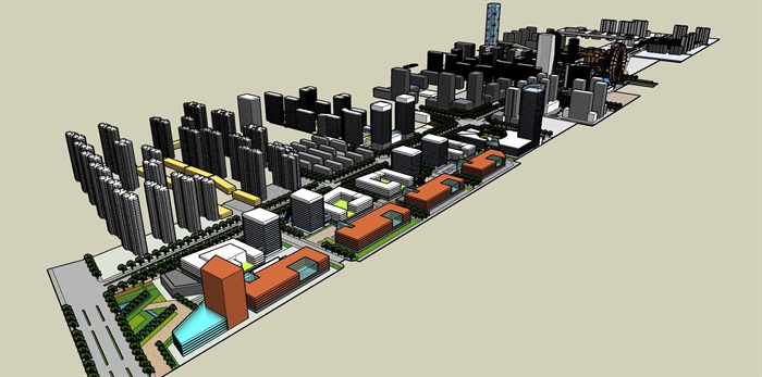 城市规划SU模型(2)