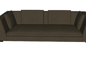 意式简约沙发带材质SU(草图大师)模型