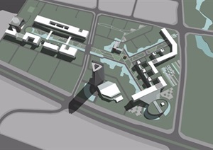某市综合产业园规划设计模型