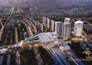 上海莘庄地铁上盖综合开发TOD项目建筑设计方案