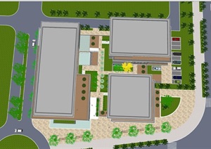 长沙德科科技产业研发基地首开区SU(草图大师)设计模型