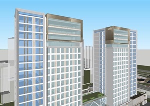 兰州华润未来城商业项目SU(草图大师)设计模型
