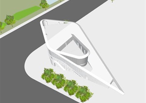 宁波生命科学城城市展示馆SU(草图大师)设计模型