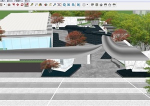 2个龙湖示范区建筑概念方案 SU(草图大师)设计模型