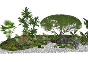 植物组团SU(草图大师)模型 (2)