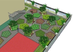 一个庭院景观SU(草图大师)模型  (44)
