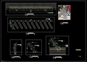 自行车停车架标准CAD施工图