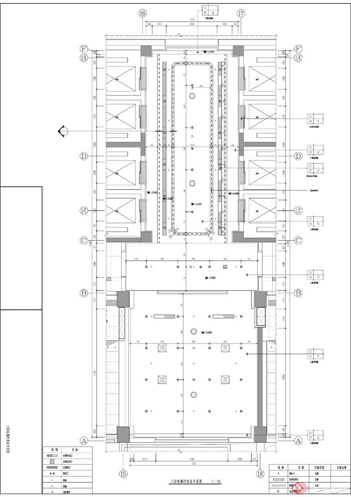 六层电梯厅综合天花图-1