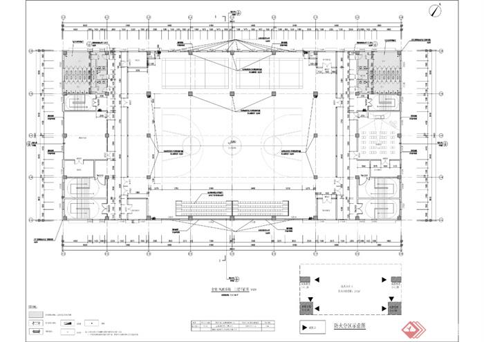 食堂风雨操场三层平面图-1