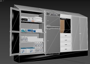 医院医疗储藏和保温柜3D模型
