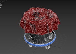 厨房室内垃圾桶3D模型