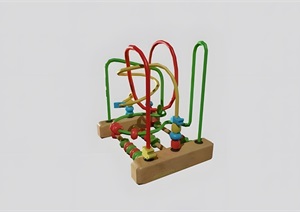 室内儿童玩具线3D模型