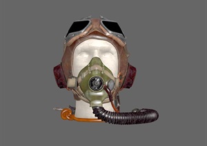 飞机飞行员头盔3D模型